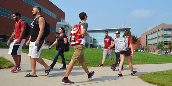 students walking photo